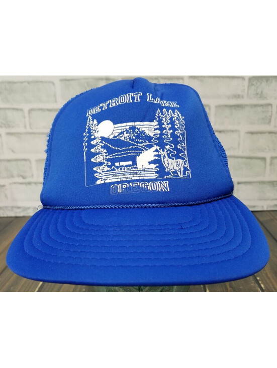 Speedway Other - Vintage Detroit Lake Southeast of Salem Oregon Rope Trucker Hat Cap Speedway